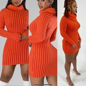 sweater dress long sleeve - Picture 1 of 5