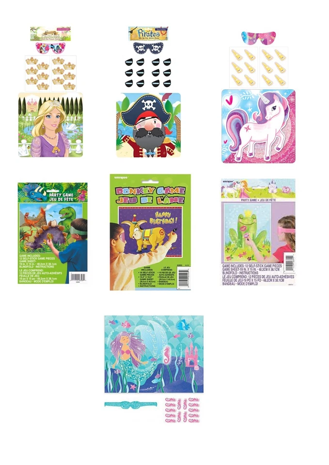 Детские игры на день рождения — осел, принцесса, пират, единорог в стиле заколки хвоста - Изображение 1 из 1