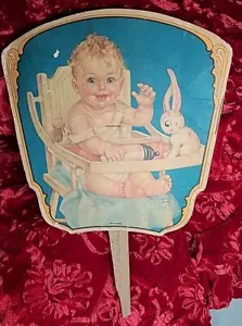 Vintage Advertising Hand Fan Dixie Warehouses Nos. 1 And 2 Smithfield NC Tobacco - Picture 1 of 5