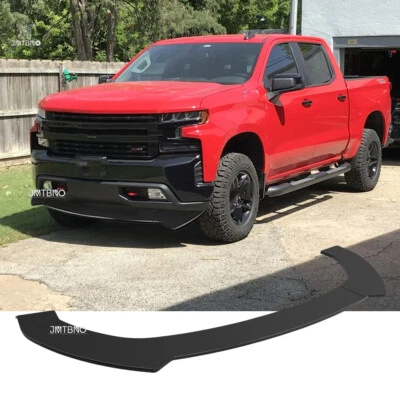 For Chevrolet Silverado 1500 Gloss Black Car Front Bumper Lip Splitter Spoiler  - Image 1 of 4