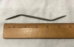 Vintage Steel Bent Riffler File Double Ended 5.75" #8 Made in England - Picture 1 of 6