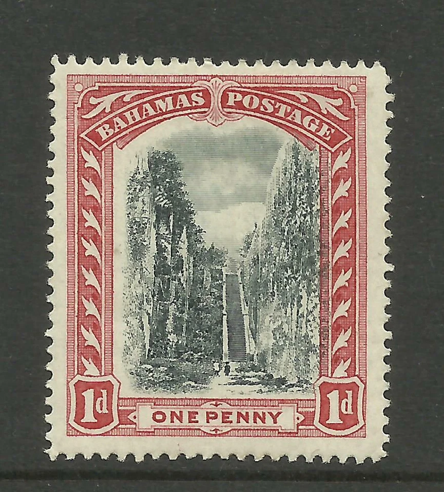 Bahamas 1901 Sg 58, 1d Black & Red, Mounted Mint with gum. {Box 4-24} - Image 1 of 1