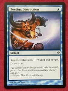 Magic The Gathering RISE OF THE ELDRAZI FLEETING DISTRACTION blue card MTG - Picture 1 of 2