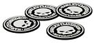 Harley-Davidson® Skull Coasters Set - 4 Rubber Coasters HDL-18522