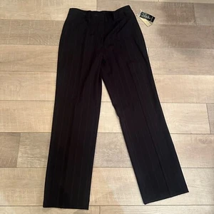 RAFAELLA WOMENS BLACK PIN STRIPE DRESS PANTS NEW SIZE 10 - Picture 1 of 11