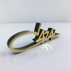 New CAZAL LOGO DISPLAY MODEL Gold & Black 3D MINI LOGO SIGN EYEWEAR Dealer Logo - Picture 1 of 12
