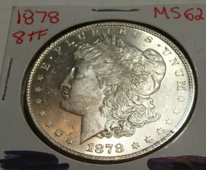 1878 8TF Morgan silver dollar UNC 750K  Mintage - Picture 1 of 2