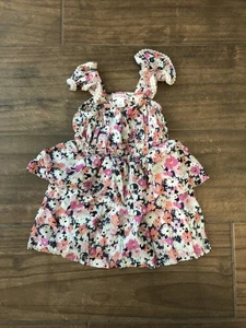 Cat & Jack Pink Floral Dress Sleeveless Size 3T - Picture 1 of 4