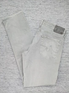 AG Adriano Goldschmied Jeans Mens 33x34 Gray Chino The Graduate Tailored Leg - Picture 1 of 12