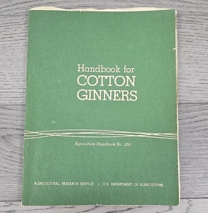 Vtg 1964 US Dept Ag Handbook for Cotton Ginners Agriculture Handbook No 260 - Picture 1 of 6