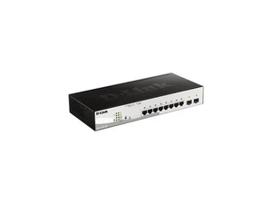 D-Link 10-Port Gigabit Smart Managed PoE+ Switch | 8 PoE+ Ports (65W) + 2 - Picture 1 of 5
