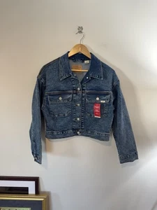 Giacca denim camionista Levi Strauss Signature donna '95, taglia small nuova con etichetta - Foto 1 di 10