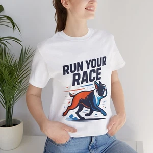 Camiseta Boston Terrier Gráfica Algodón CORRE TU CARRERA  - Imagen 1 de 4
