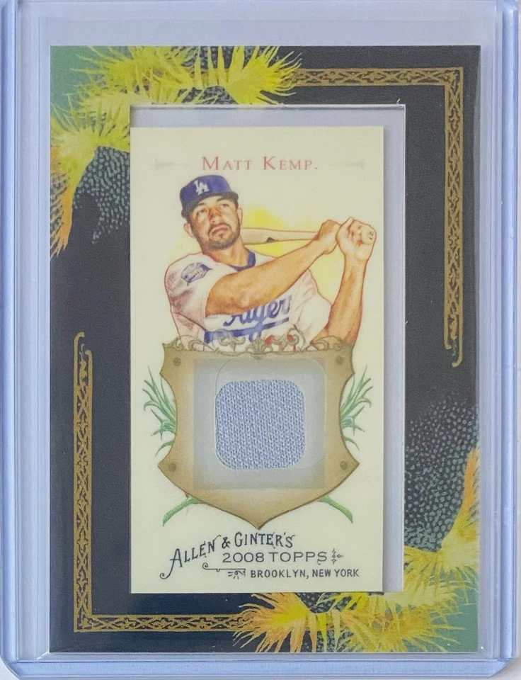 2008 Topps Allen & Ginter's 'Mini Relics' #AGR-MK Matt Kemp (MEM) - Image 1 of 2