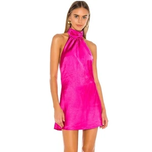 Lovers + Friends Hayes Satin Halter Mini Dress NWT - Picture 1 of 8