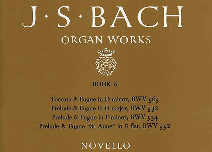 JS Bach Organ Works Vol 6 Classical Baroque Solo Sheet Music Novello Book - Image 1 of 1