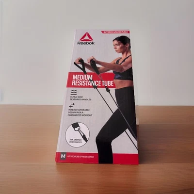 REEBOK Elastic Fitness Medium Tube Resistance Band Gym Equipment - Image 1 of 2