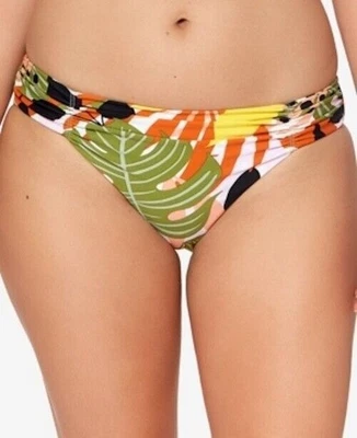 Bar III Bikini Bottom Size Small Floral Green Swimwear Resort Vacation $44 NEW - Image 1 of 3