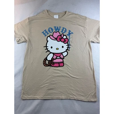 Linda Camiseta Hello Kitty Howdy Para Mujer L Sanrio Vaquero Gráfico Camiseta Foto 1 de 4