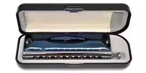 Suzuki G-48 Chromatic Harmonica Gregore Series Metal Cover Model Blue JP NEW - Picture 1 of 3