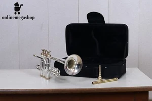Pro Piccolo Bb SCHLÜSSEL TROMPETENFREI HARTSCHALENKOFFER & MUNDSTÜCK - Silber - Bild 1 von 3
