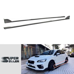 Fit For Subaru WRX 4th Sedan 2015-2021 STI Style Side Skirts Bodykit Unpainted - Picture 1 of 5
