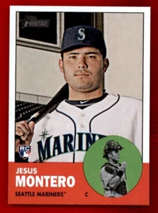 2012 Topps Heritage #60A Jesus Montero RC - Picture 1 of 2