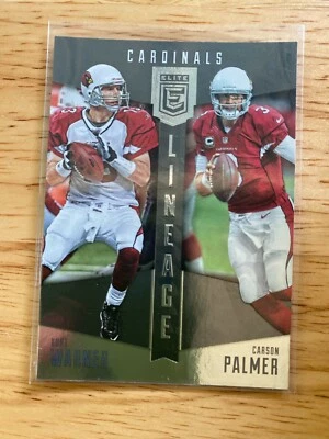2016 Donruss Elite Lineage KURT WARNER CARSON PALMER - Image 1 of 2
