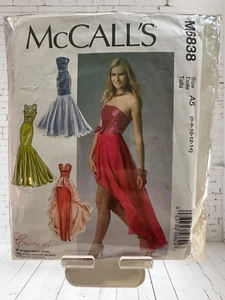 McCall's M6838 formeller Abend Ballkleid und Gürtel Gr. 6-14 ©2013 Schnitt - Bild 1 von 2