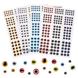 732pcs Fishing Lure Eyes 3mm-4mm-5mm-6mm 3D Holographic Eyes Fly Tying Jig Craft - Picture 1 of 24