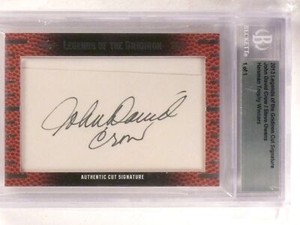 2013 Leaf Legends Gridiron John David Crow & Steve Owens autograph 1/1