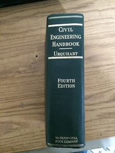 Civil Engineering Handbook Fourth Edition Hardcover Leonard Church Urquhart 1959 - Bild 1 von 13