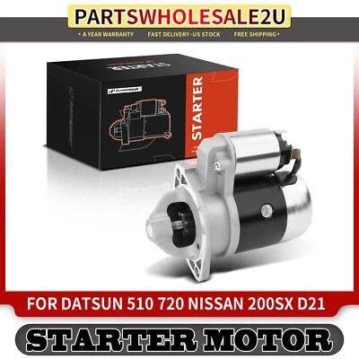 Starter Motor for Nissan 720 D21 Datsun 510 200SX L4 2.0L 2.2L 2.4L 23300-80W00 - Image 1 of 4