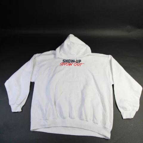 Houston Texans Gildan Heavy Blend Sweatshirt Men's White Used Cover