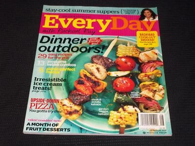 2014 JULY EVERYDAY WITH RACHAEL RAY MAGAZINE - DINNER OUTDOORS COVER - E 4714 - Image 1 of 2