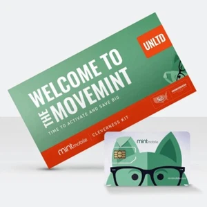 Mint Mobile - UNLIMITED Phone Plan - 3 Months Unlimited Talk/Text/Data e SIM Kit - Photo 1/1