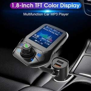 Car Bluetooth 5.0 Receiver FM Transmitter Kit Dual MP3Player USB Charger K5 Y8I9 - Bild 1 von 11