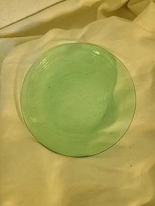 Plato de ensalada vintage Arcoroc Francia turquesa/aqua Glass Jardiniere 7 1/2" #13 - Imagen 1 de 5