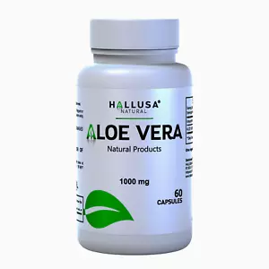 Aloe Vera 1000 mg Capsules – Digestive and Gut Health Support - 60 Capsules - Picture 1 of 8