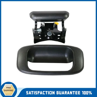 Tailgate Handle Latch & Bezel Trim w/ Rod Clips for Chevy Silverado GMC Sierra - Image 1 of 4