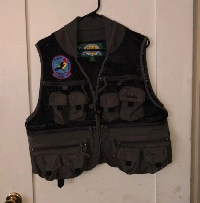 CABELA Safari Vest Tan Khaki Many Pockets Fishing Hunting Hiking M - Image 1 of 4