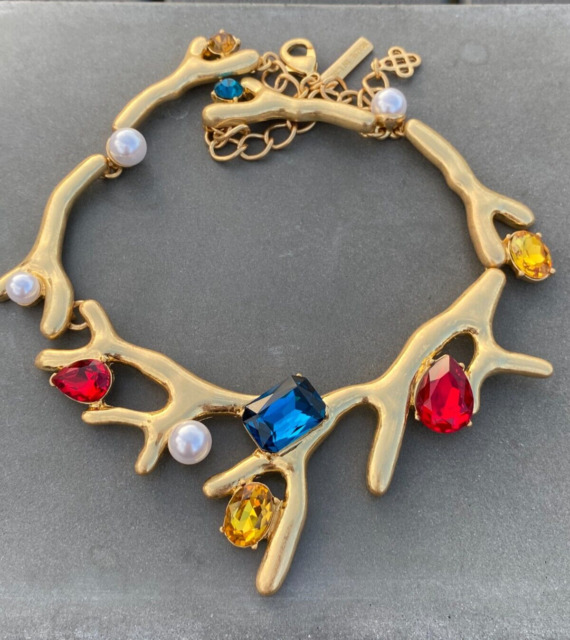 Oscar de la Renta Collar Fashion Necklaces  Pendants for sale eBay