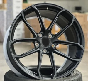 22x10 Wheels Matt Black Fits Porsche Cayenne GTS Style 5x130 Rims 22" set 4 - Picture 1 of 5