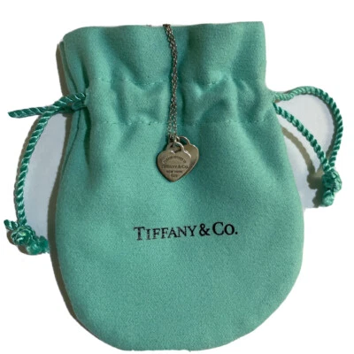 Collana Argento Tiffany &Co Doppio Cuore Mini “Please Return To Tiffany” - Immagine 1 di 3