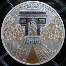 France 50 Euro 2020 Silver Proof 5OZ Gilt Coin Les Champes-Elysees COA & BOX