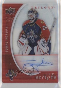 2008-09 Upper Deck Trilogy Ice Scripts Tomas Vokoun #IS-TV Auto