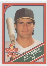 1990 Wonder Bread Stars Food Issue Jose Canseco #14