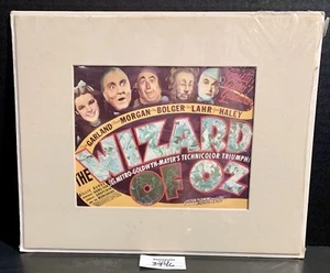 The Wizard Of Oz Movie Matted Print MGM Technicolor Triumph! 1966 #131 Litho - Picture 1 of 12