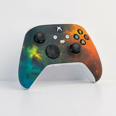 Microsoft Xbox Custom Soft Touch Gold Dark Nebula White Controller Series X S - Image 1 of 4
