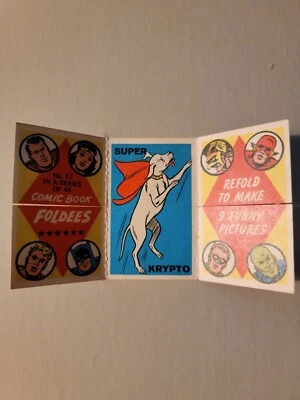 1966 Topps Comic Book Foldees #11 KRYPTO  - Image 1 of 3